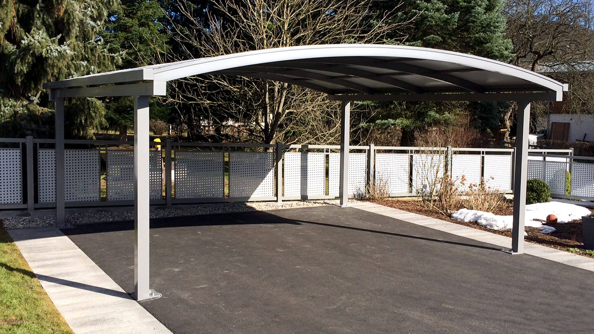 Carport Leoben 1 SAP-Metallbau_Carport_Glas_Sicherheitsglas_Aluminium